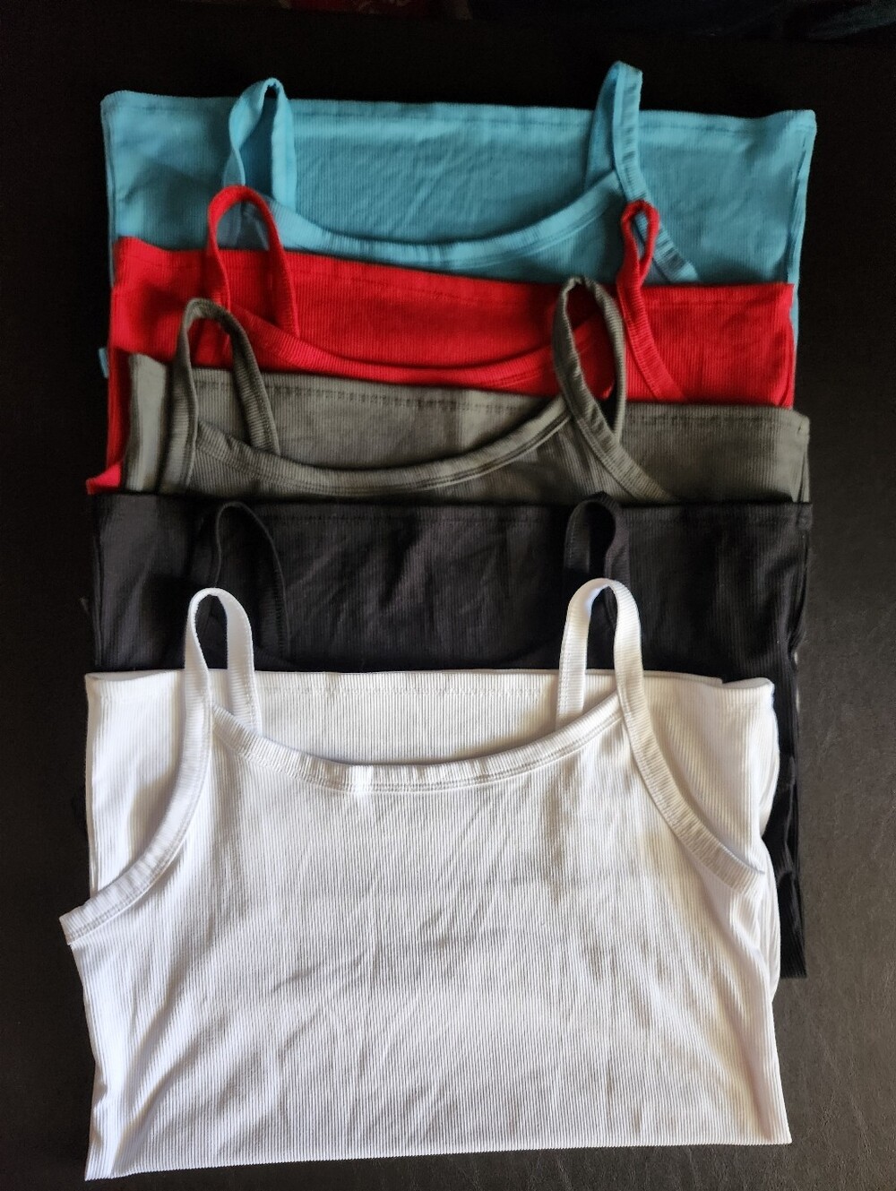 No Boundaries Juniors Ribbed Tank Tops - White, Black, Olive, Red, Teal